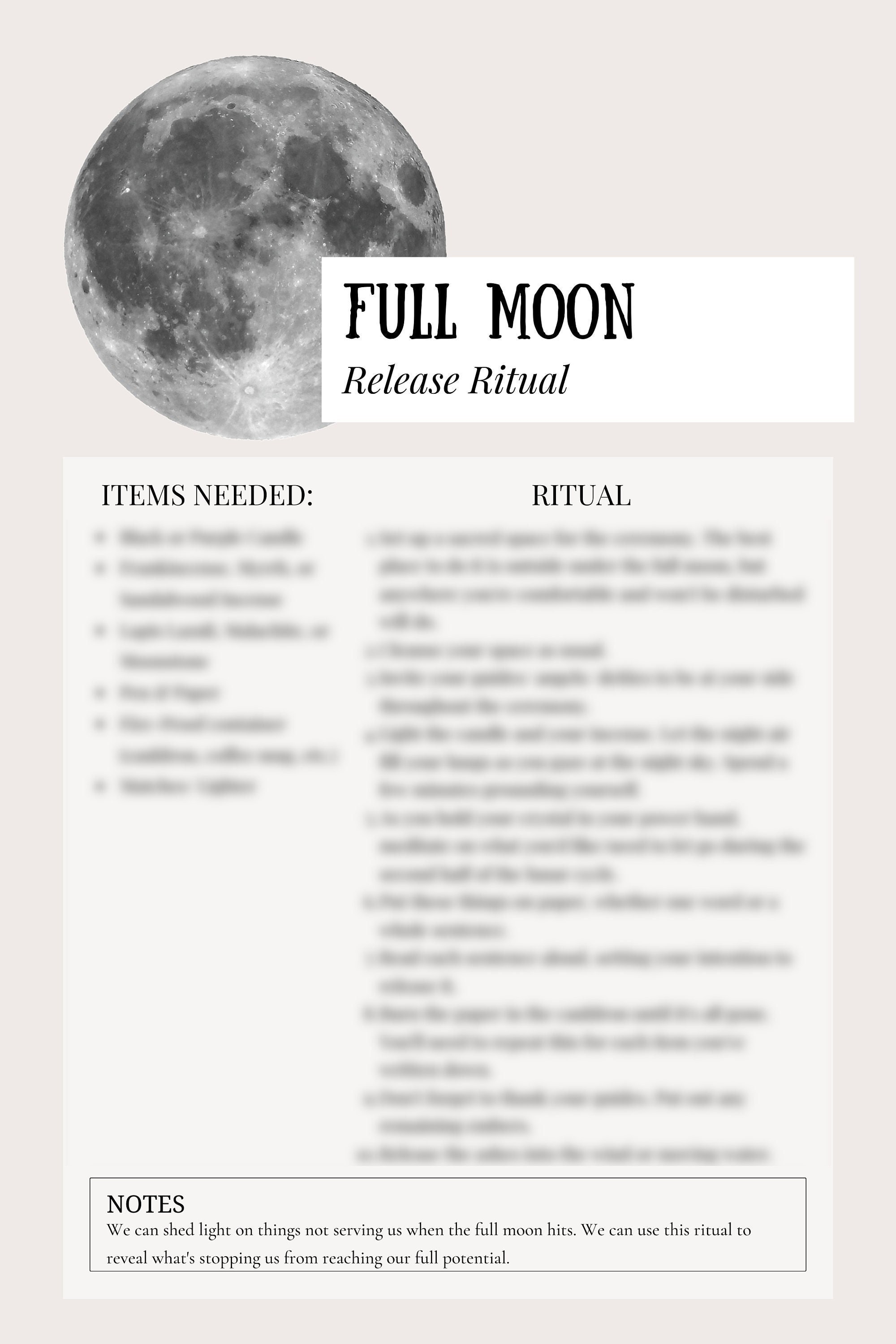 Cozy full moon ritual space with candles, crystals & journal for emotional release.