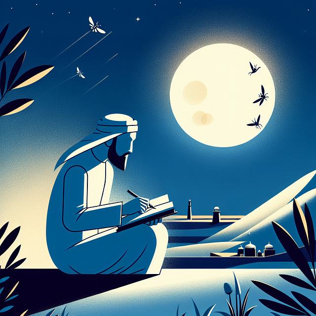 person journaling under moonlight