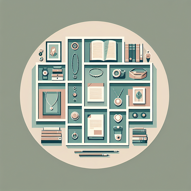 a curated collection of meaningful possessions, minimalist