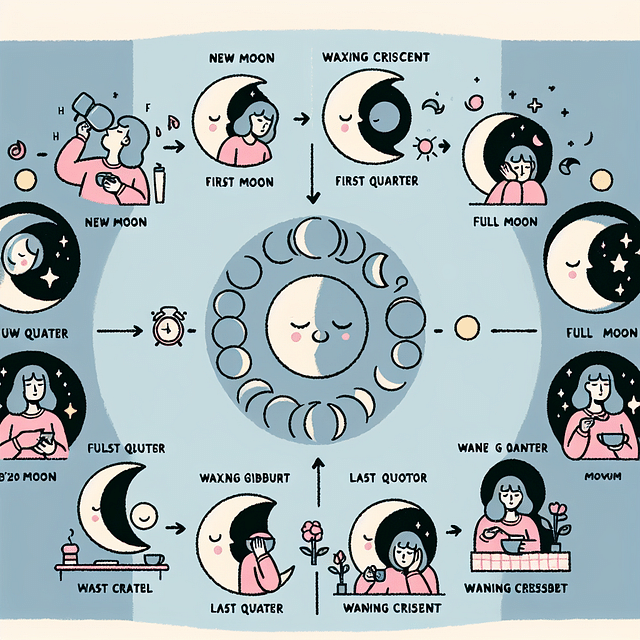 Morning ritual with lunar phases