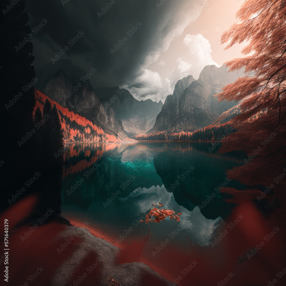 peaceful serene landscape