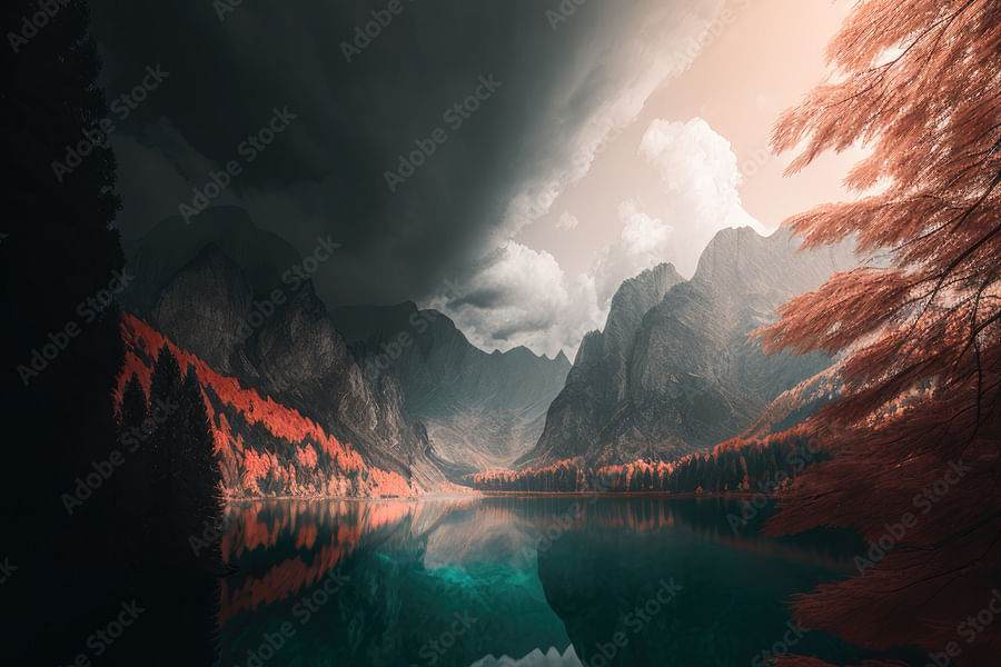 peaceful serene landscape