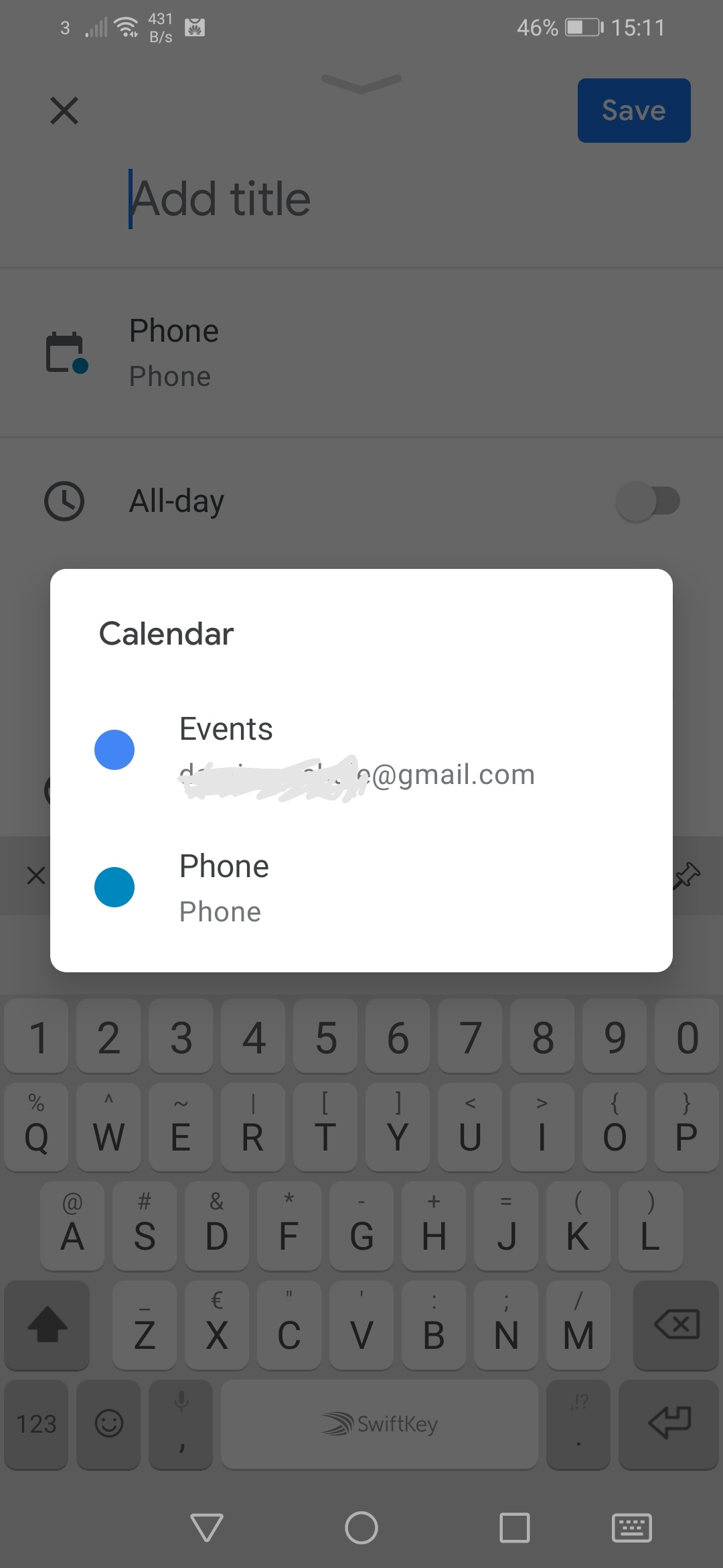 Google Calendar app