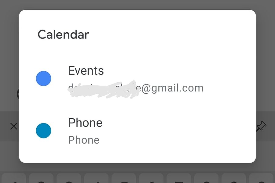Google Calendar app