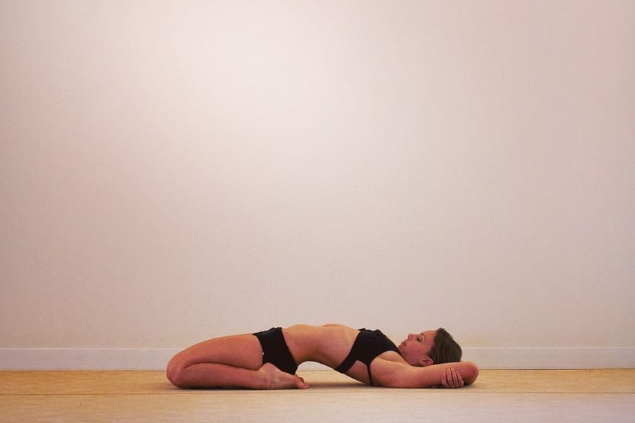 Reclining Hero Pose Yoga