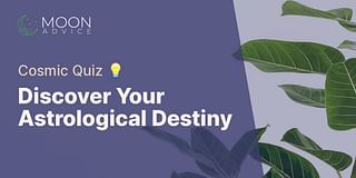 Discover Your Astrological Destiny - Cosmic Quiz 💡