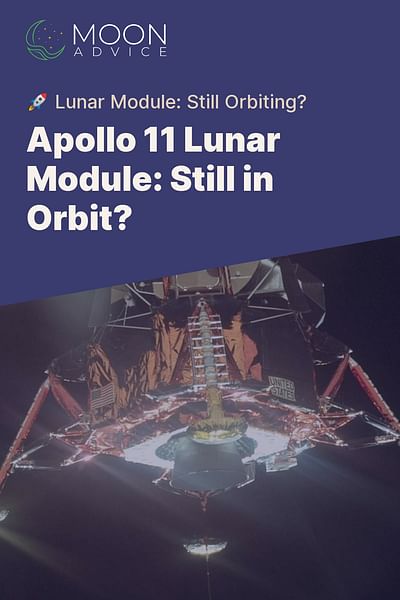 Apollo 11 Lunar Module: Still in Orbit? - 🚀 Lunar Module: Still Orbiting?